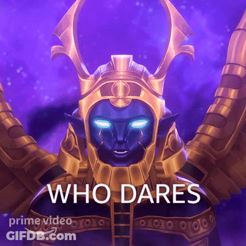 Warrior Saying Who Dares GIF