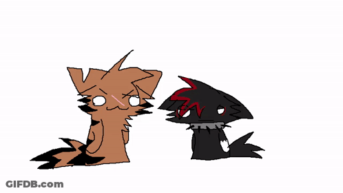 Warriors Cats With Blue Heart GIF