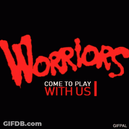 Warriors Come Out And Play Rainbow Flash Artwork GIF
