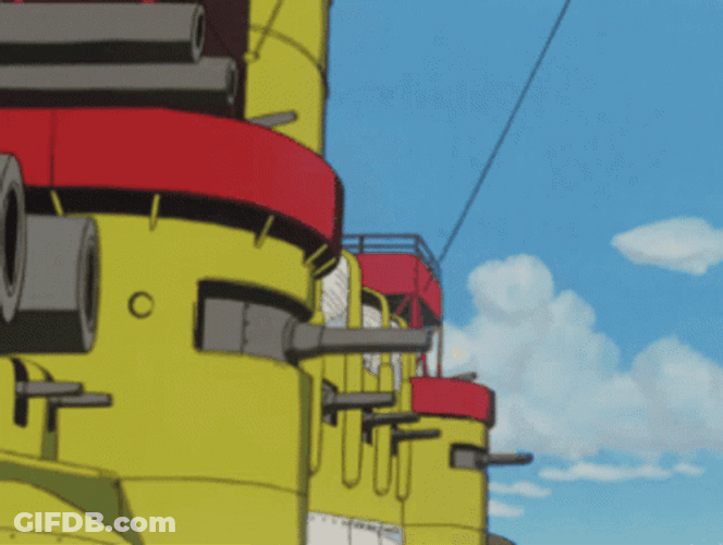 Warship Battle 1990S Anime GIF
