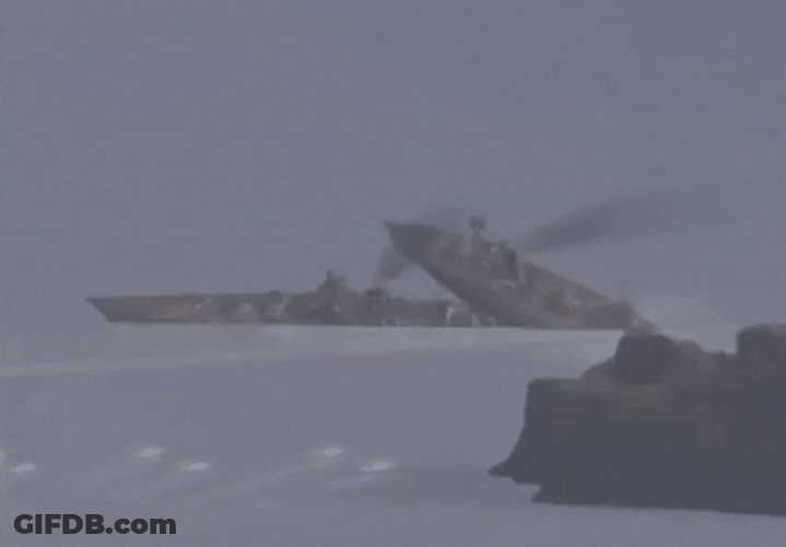 Warships Clashing GIF
