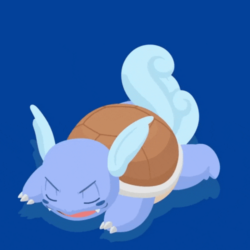 Wartortle Tired In Battle Need To Bedtime GIF