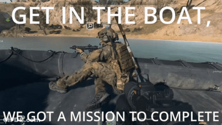 Warzone Get In The Boat GIF