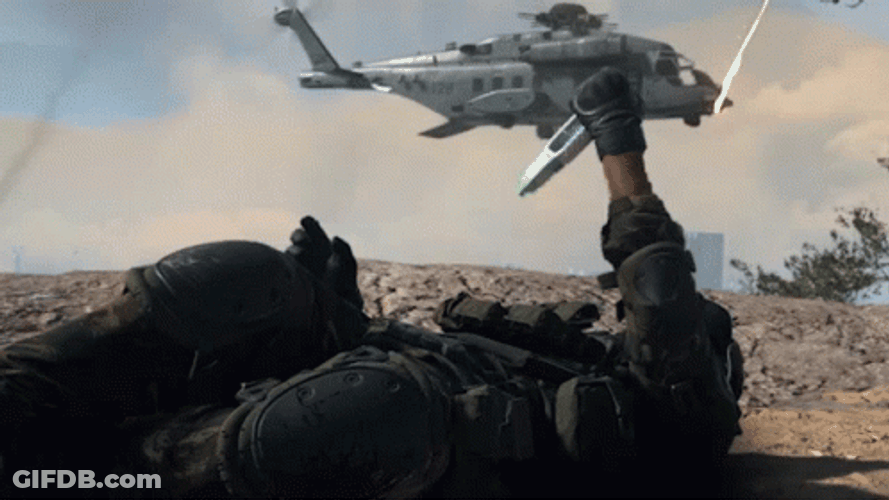 Warzone Reviving Myself GIF