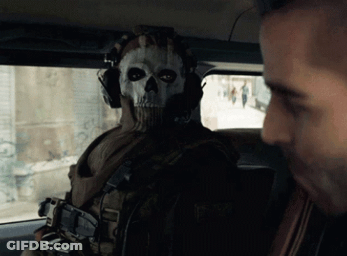 Warzone Simon Ghost Riley Stare GIF