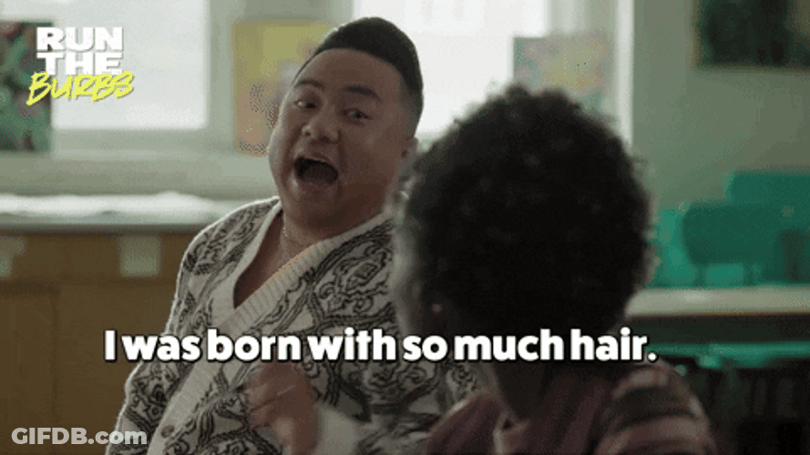 Was Born Hairy With So Much Hair GIF