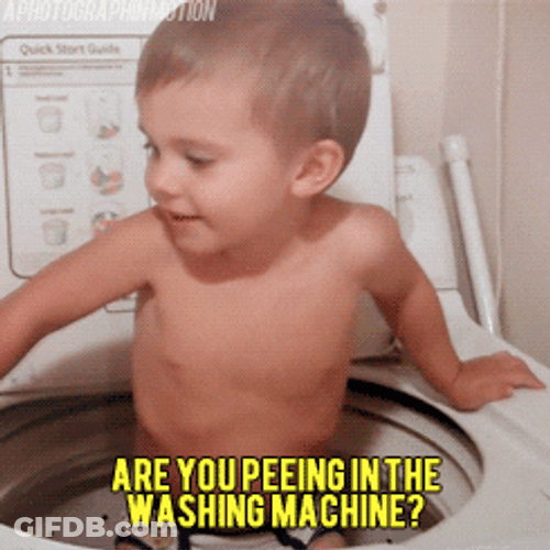 Washing Machine Baby Boy GIF