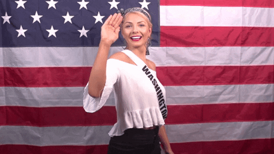Washington Beauty Queen Wave GIF
