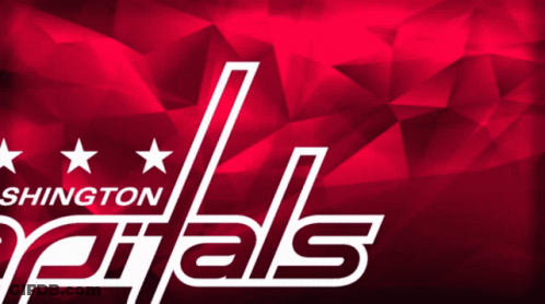 Washington Capitals Logo Red Background GIF