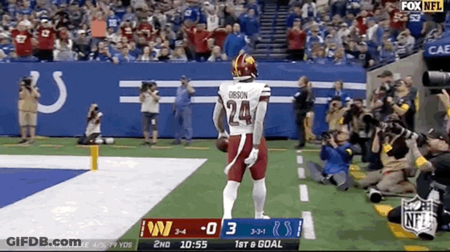 Washington Commanders Antonio Gibson Touchdown GIF