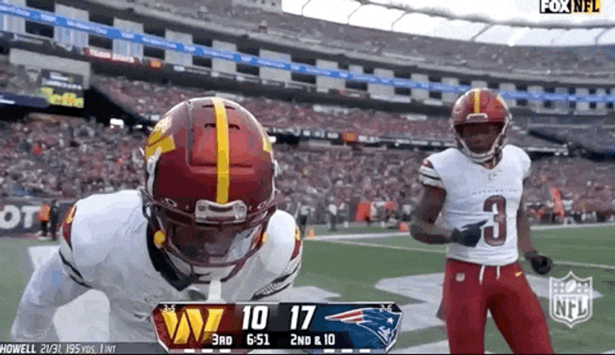 Washington Commanders Player 1 Fake Run GIF