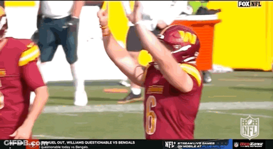 Washington Commanders Slye Fist Bumps Burgess GIF