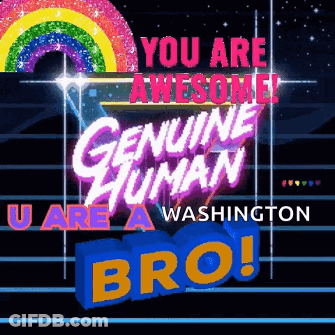 Washington Dance Party Smiley Face With Wings GIF