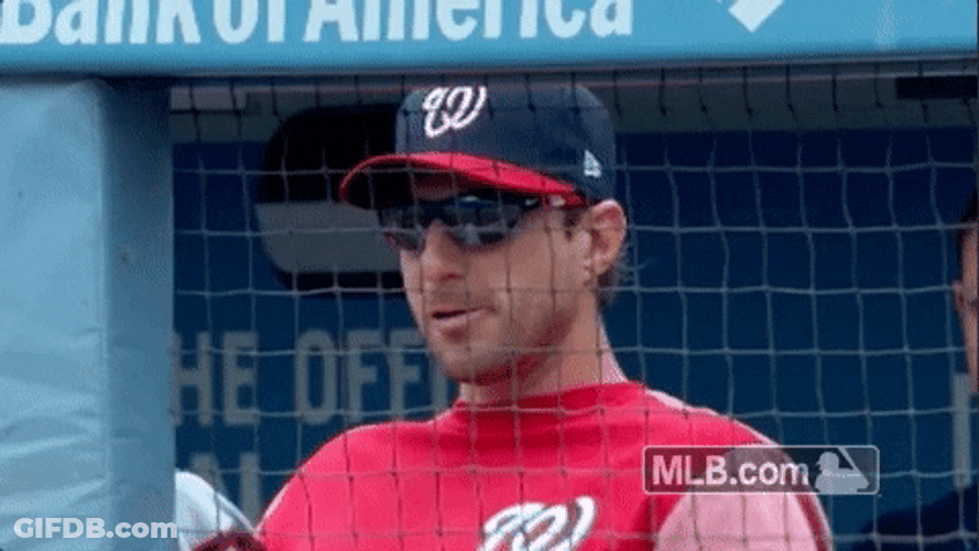 Washington National Max Scherzer Chewing Gum GIF