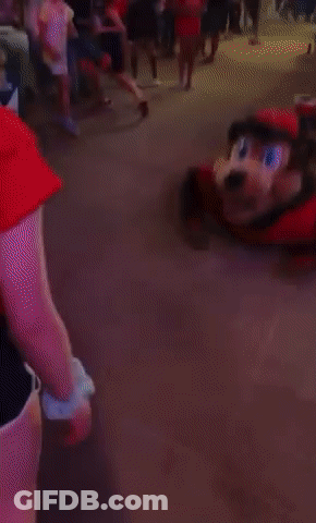 Washington Nationals Mascot Laying Down GIF
