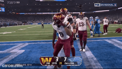 Washington Redskins Vs Lions Football Game GIF
