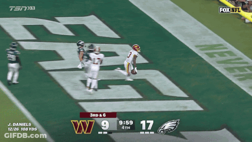 Washington Redskins Vs Philadelphia Eagles Football Game GIF