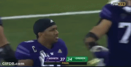Washington Vs Oregon Football Game GIF