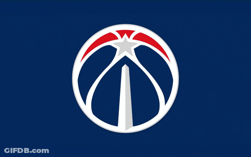 Washington Wizards Logo With Basketball GIF
