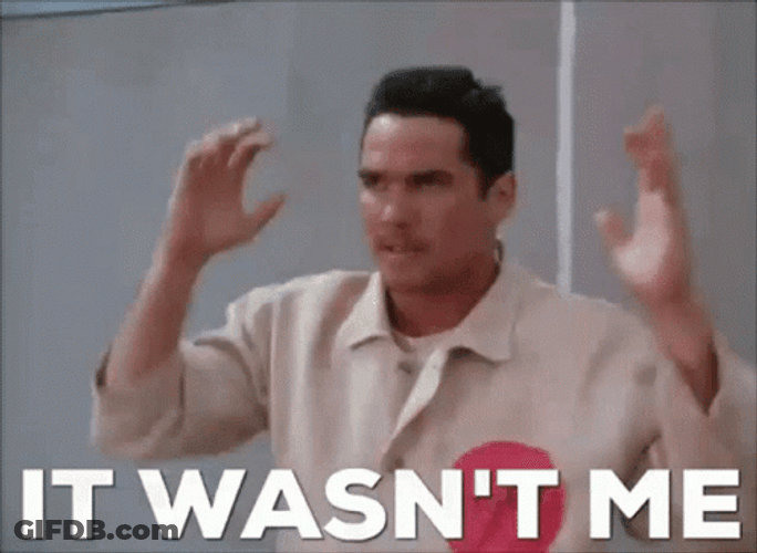 Wasnt Me Dean Cain Hands Up GIF