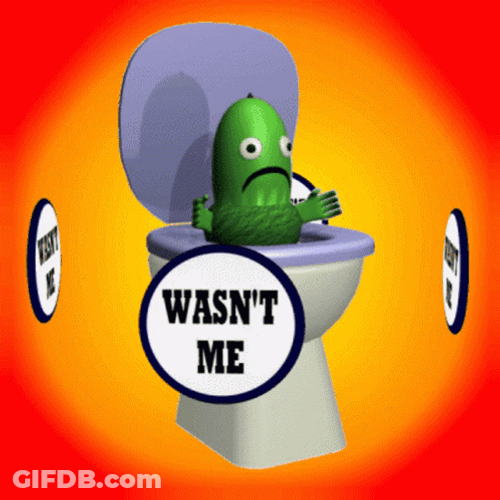 Wasnt Me Toilet Monster GIF