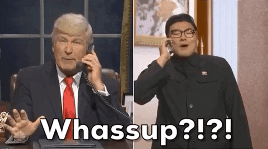 Wassup Donald Trump Parody SNL GIF