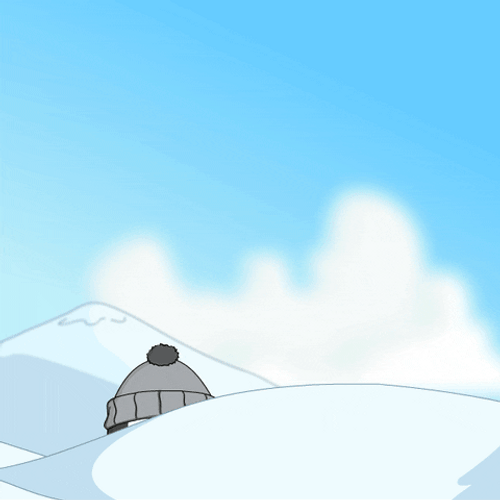 Wassup Pudgy Penguin Skiing GIF