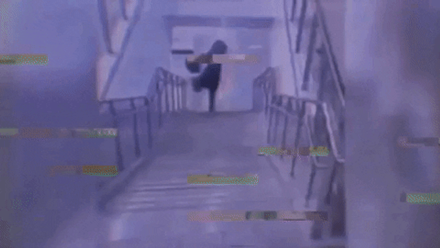 Wasted Drunk Fall Stairs GIF