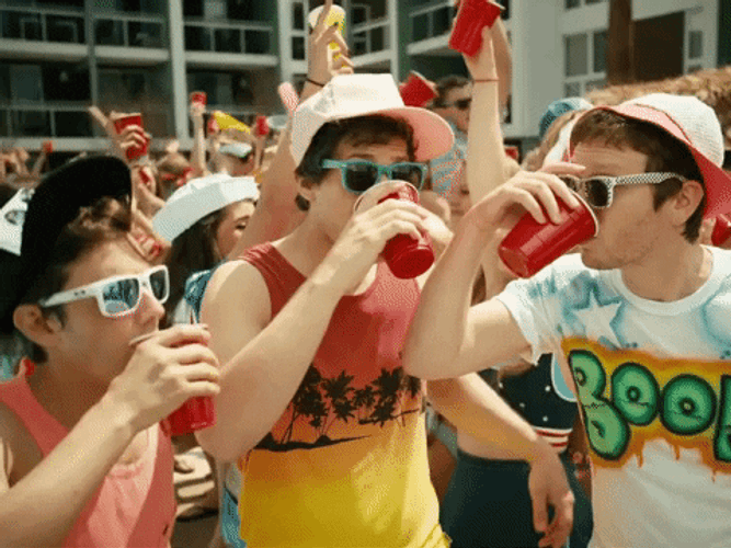 Wasted Drunk Spring Break GIF