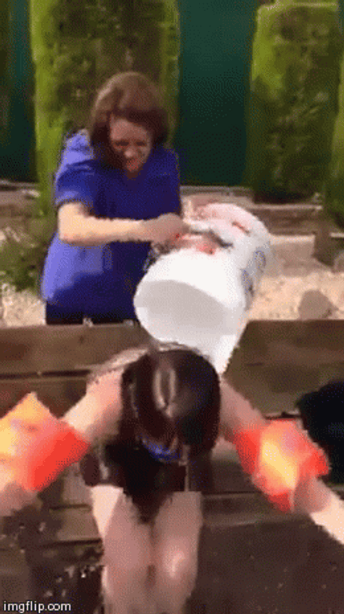 Wasted Ice Bucket Challenge GIF
