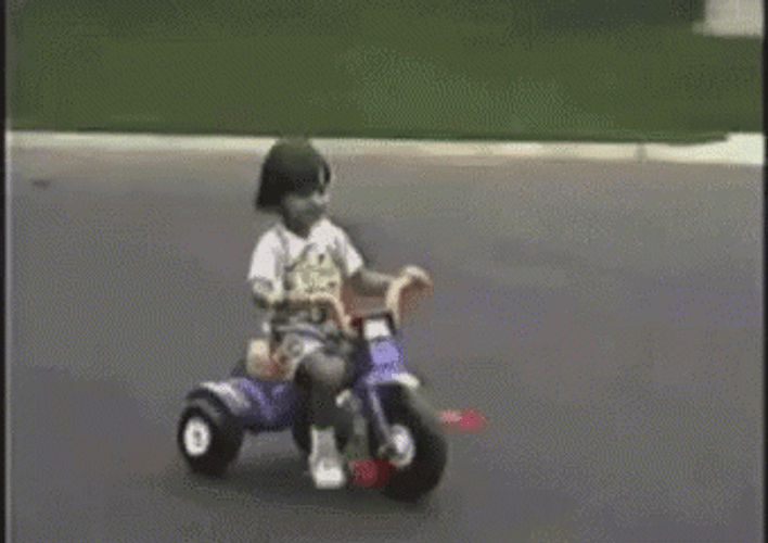 Wasted Little Girl Biking Fail GIF