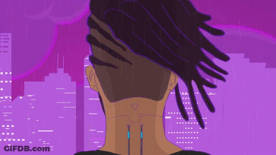 Wasteland Neon Art GIF