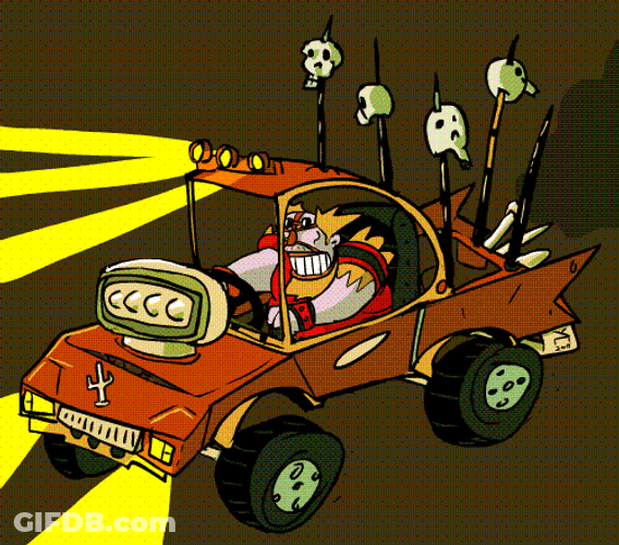 Wasteland Post-Apocalyptic Car GIF