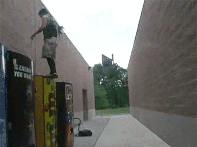 Waster Backflip Fail GIF