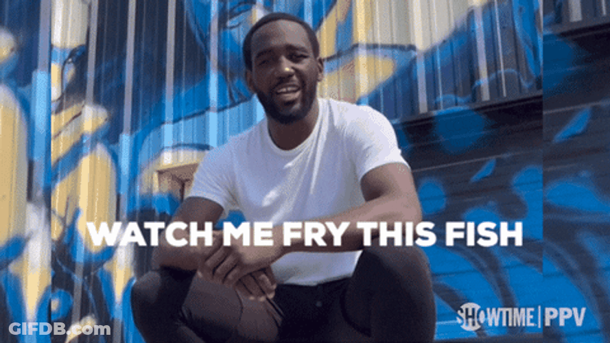 Watch Bud Crawford Fry The Fish GIF