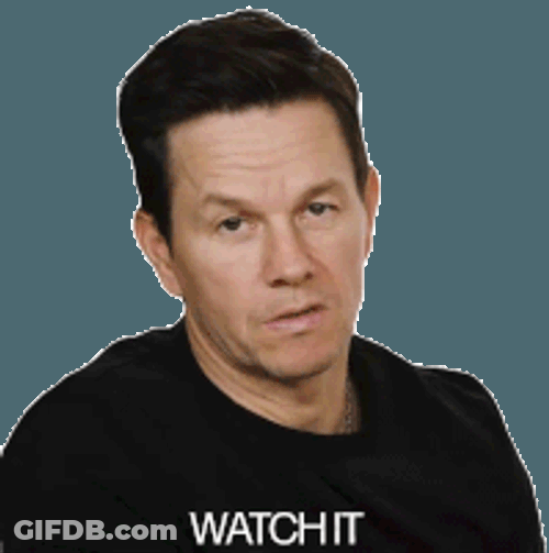Watch It Mark Wahlberg Sticker GIF