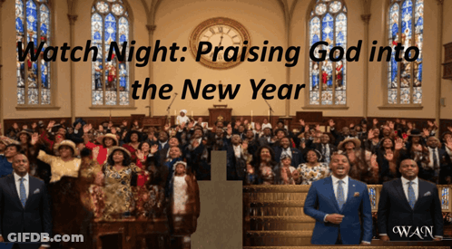 Watch Night Praising God In Church GIF