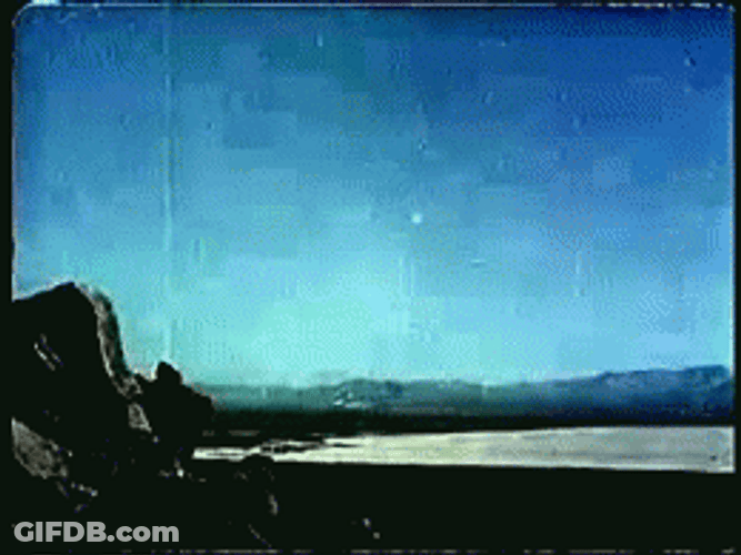 Watching Atomic Bomb Explosion From Distance GIF