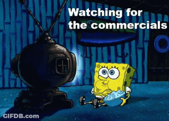 Watching Commercials Happy Super Bowl Sunday GIF