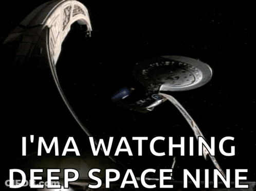Watching Deep Space Nine GIF