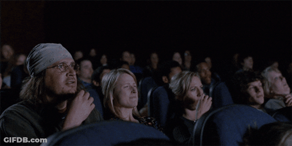 Watching Intense Nimona Movie GIF