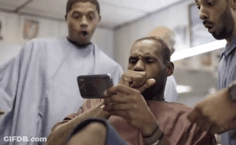 Watching Lebron Missing Dunk GIF