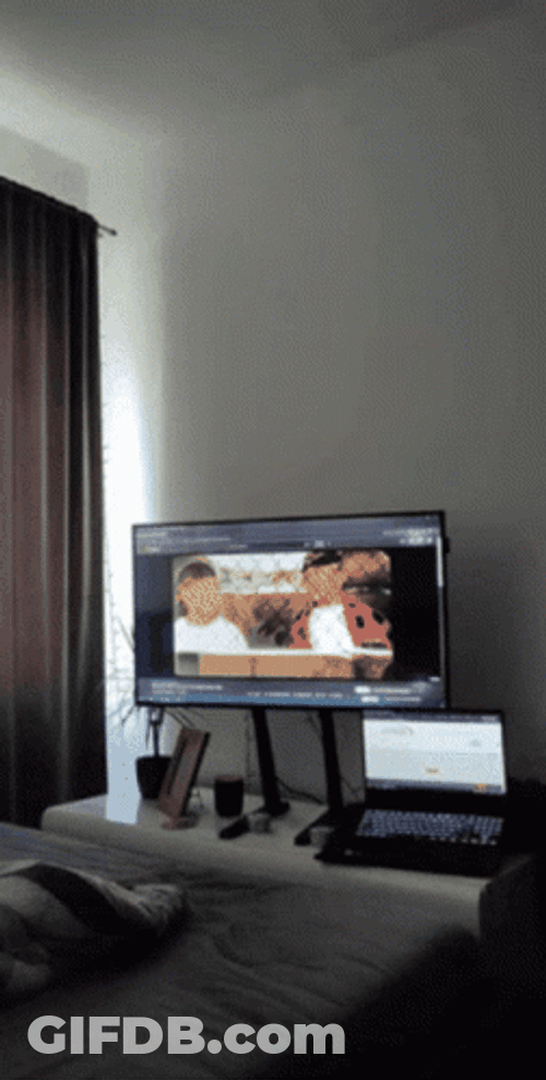 Watching On TV 50 Cent Meme GIF