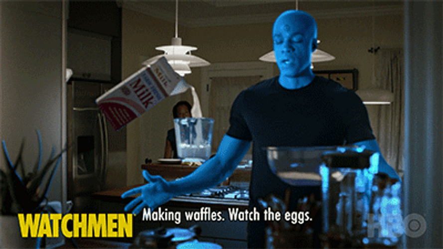 Watchmen Making Breakfast GIF