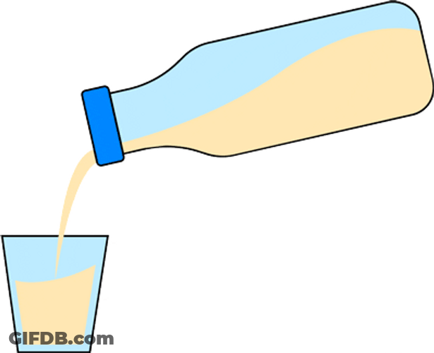 Water Bottle Pouring In Glass GIF