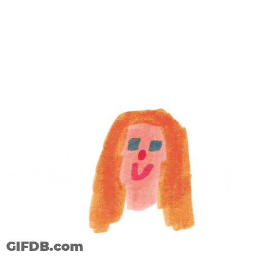 Water Color Face Melt GIF