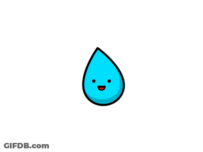Water Drip On A Glass GIF