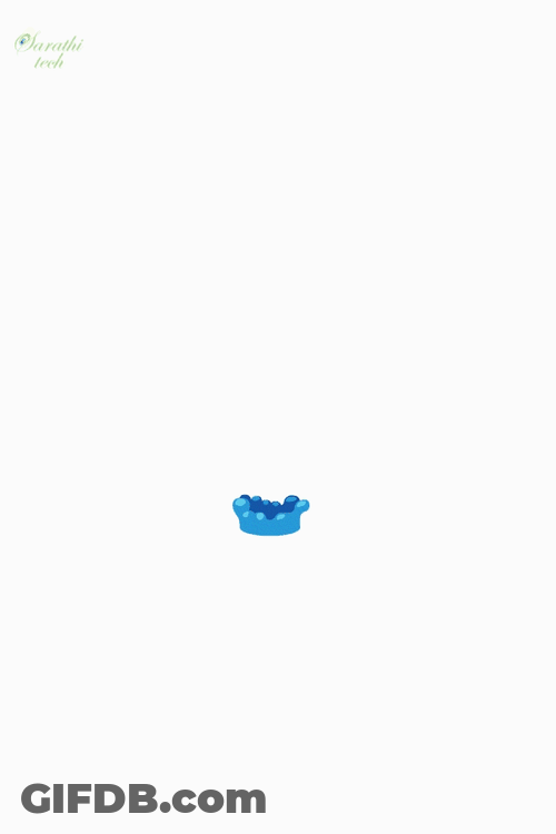 Water Drip On White Background GIF