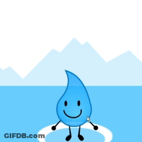 Water Drop With Microphone Saying New Level 3 GIF
