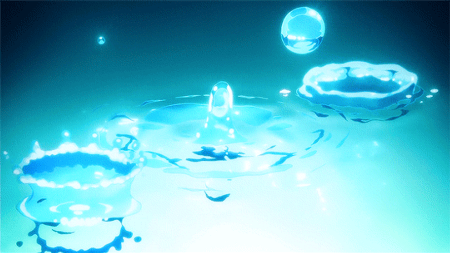 Water Drops Anime Aesthetic GIF